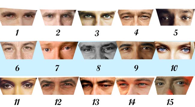 The Celebrity Eye Game Answers
